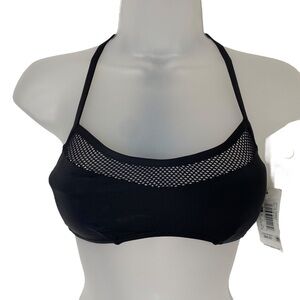 Vera Bradley Black Racerback Bikini Top Size Small 4-6 Swim
Beach Pool Vacation